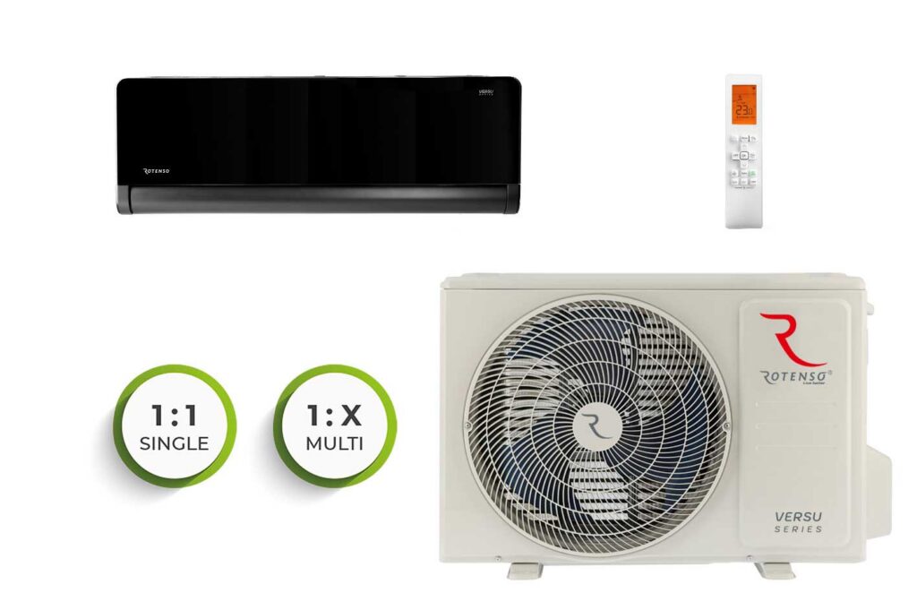 Rotenso Versu Mirror R15 WiFi konditsioneer 2,6kW 26 m2